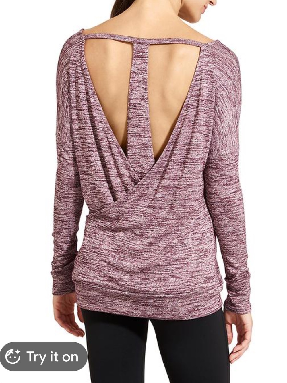 Athleta Pose Layered Top. Size Large